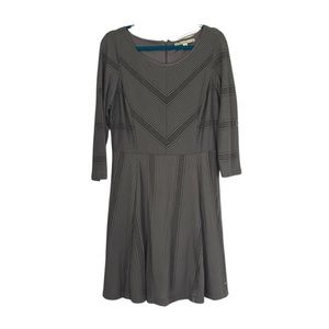 Lauren Conrad fit and flare gray dress